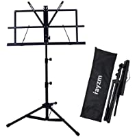 Los mejores  - Rayzm Stand-Atril para partituras plegable y portátil con bolsa de transporte- altura ajustable- Peso máximo 1.5Kg…